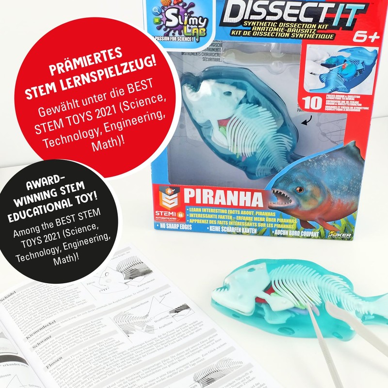 Original Slimy Lab Dissect-IT Piranha - Experiment & Research Dissecting