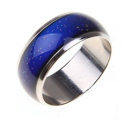 Blinkee One Classic Seventies Mood Ring Size 5 with 1 Free E Mood Ring | Rainbow | Understand and Express your Feelings