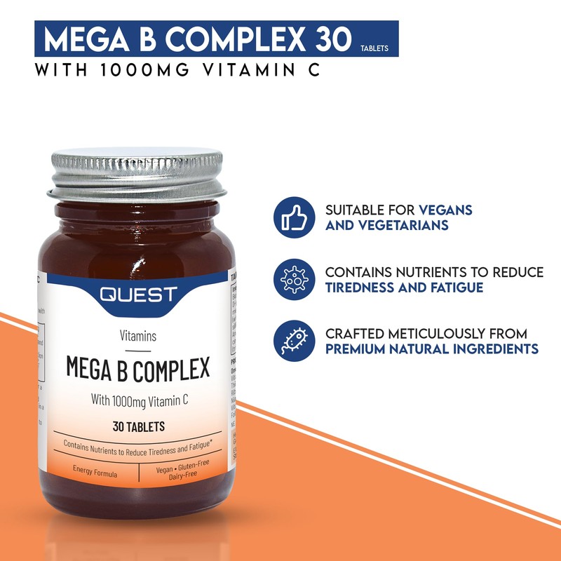 Quest Mega B Complex (30 Tablets) - Vitamin B Complex