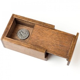 Magic Makers Magic Wood Vanish Box - Vanish Rings, Coins and Other Small Objects