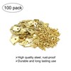 Triangle Ring Picture Hangers Picture Hanging Hooks with Screws(100 Pack)