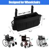 BWJYXXSC Wheelchair Bag with Cup Holder, Wheelchair Backpack Wheelchair Basket