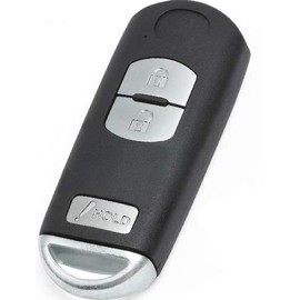 Keymall keyless Entry Replacement Remote Key Shell Case Blank 2+1B Fob for Mazda Mazda CX-3 CX-5 Speed 3 2013-2017