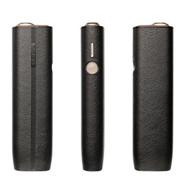 Keminsung Case for iqos (only for iluma one) case PU leather cover protective case portable heets case accessories compatible with iluma one (black)