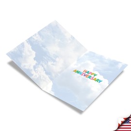 The Best Card Company Inflated Messages - Milestone Anniversary Greeting Card with Envelope (4.63 x 6.75 Inch) - Couple Milestone C5651EMAG