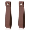 2 Pcs PU Leather Curtain Rod Holder,Leather Straps for Hanging,Wall