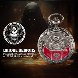 Banloga Mini DND Dice Set, 7 Pcs Metal Dice Set with Embossed Pattern, Dungeons and Dragons Dice for Role Playing Board Games(DM, Ancient Silver)