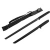 Munetoshi 2pc. Black/Gold/Silver/Rainbow Machete Set Shinobi with Nylon Sheath and