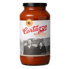 Cortazzo Pomodoro Sauce - Old World Style Pasta Sauce | Tomato Sauce Made with Fresh & All-Natural Ingredients | Non GMO, Vegan, Gluten Free