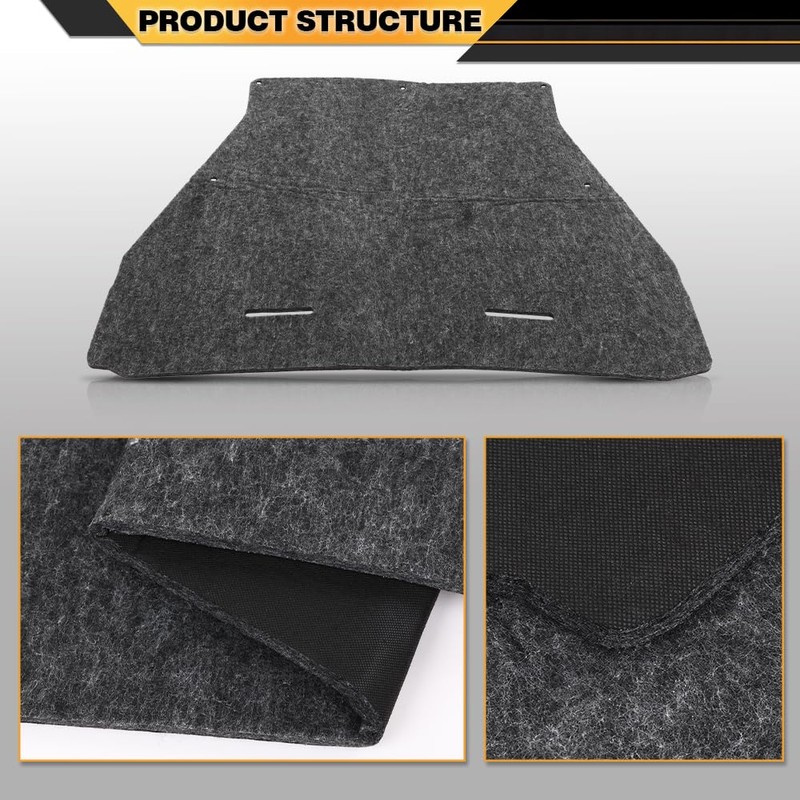 CNNELL Hood Insulation Pad Compatible with 2006-2012 Ford Ranger 1/2"