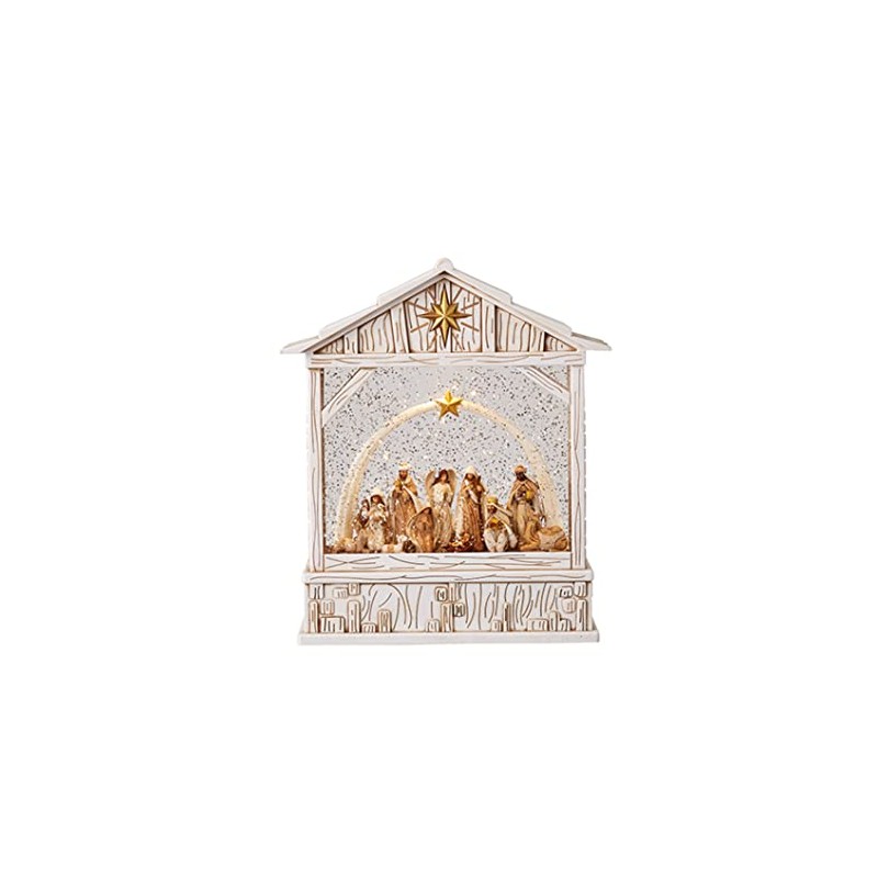 RAZ Imports 2022 Holiday Water Lanterns 10" Nativity with Star