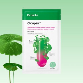 Strong soothing firming moisturizing Dr. Jart Cicapair Intensive Soothing Repair Serum Mask 1 sheet 4074660 / 강력진정탄탄보습 닥터자르트 시카페어 인텐시브 수딩 리페어 세럼 마스크 1매 4074660