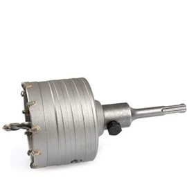 TIMESETL Hollow Drill Bit Set Diameter 68 mm with SDS Plus Adapter 110 mm, Impact Drill-Resistant Hole Saw Set Including 110 mm Pilot Drill and Screw