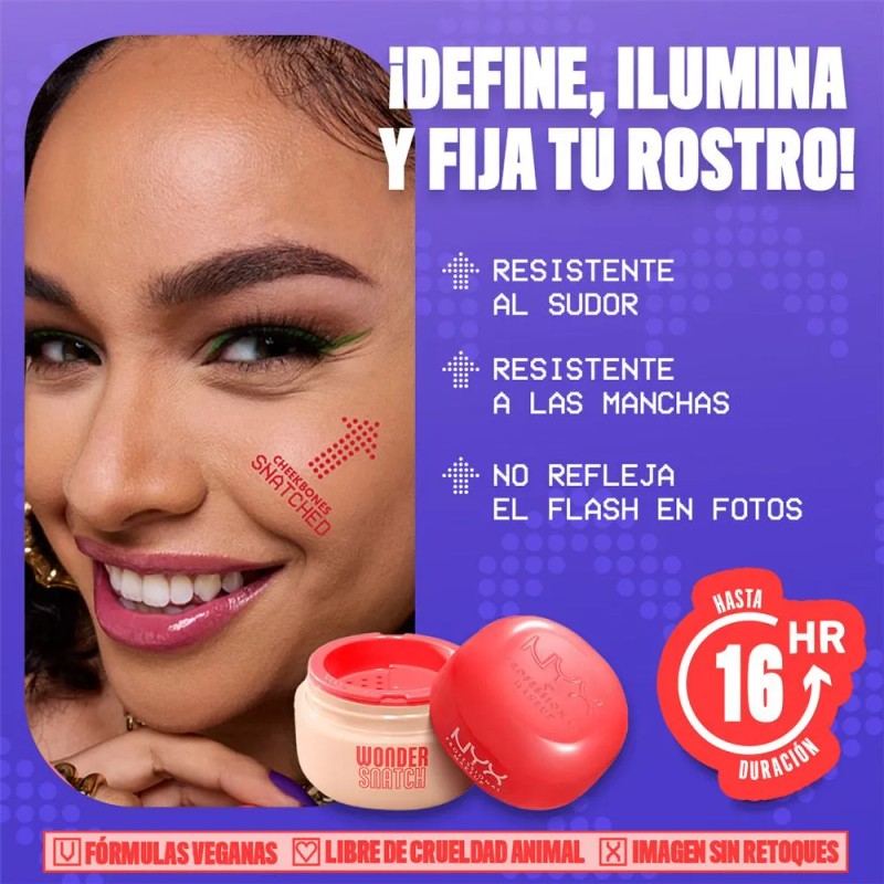 Polvo Suelto NYX Wonder Snatch Tono Cheeky Cherry