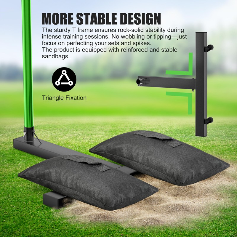 Volleyball Setter Trainer Net - Adjustable Height Volleyball Target Net