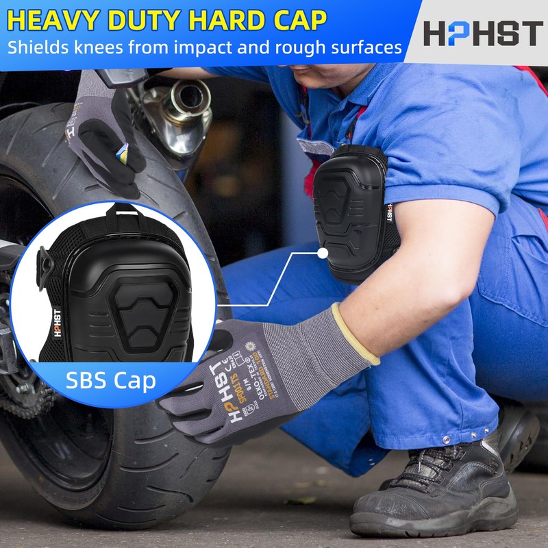 HPHST Professional Heavy-Duty Work Knee Pads with Gel & Foam