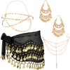 Sureio - 4 accesorios de disfraz gitana, accesorios de danza