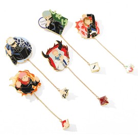 DJMANMENGG Jjk Pins Anime Sukuna Cosplay Gojo Pin Gifts Women Men and Anime Lovers 11pcs
