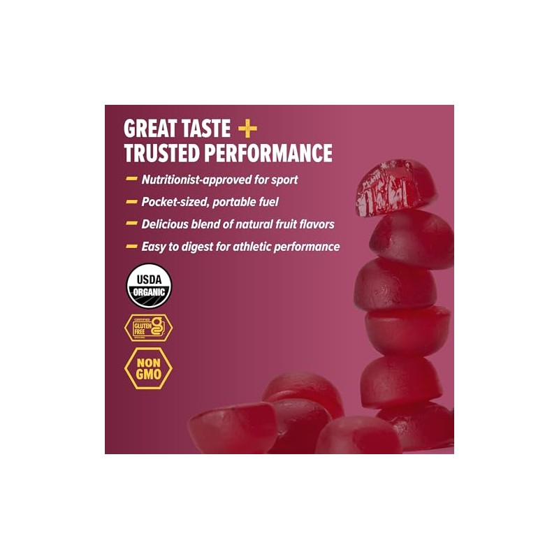 Honey Stinger Pomegranate Chews, color Morado, 590 gr