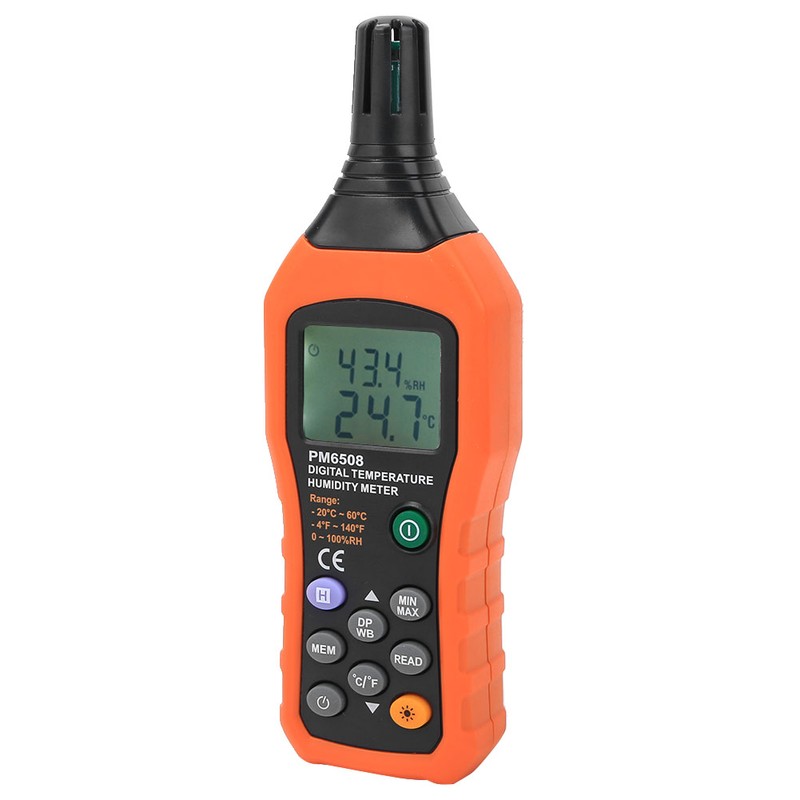 PEAKMETER PM6508 Digital Humidity and Temperature Meter Hygrometer Thermometer