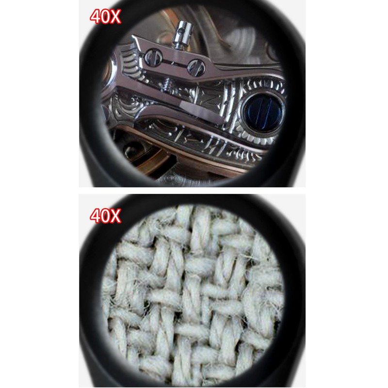 Jewelry Magnifier 40X 21mm Lens Foldable Magnifying Eye Loupe with