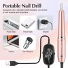 JIASHENG USB Electric Nail Drill, Portable Electric Nail File for