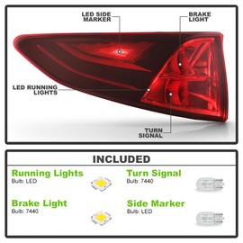 KEEKPO - For 2023 2024 2025 Honda Odyssey Black Edition|Sport Outer Tail Light Brake Lamp Replacement Left Driver Side