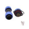Eonvic HE21 12 Pin Waterproof Plug Aviation Bullet Plug Threaded