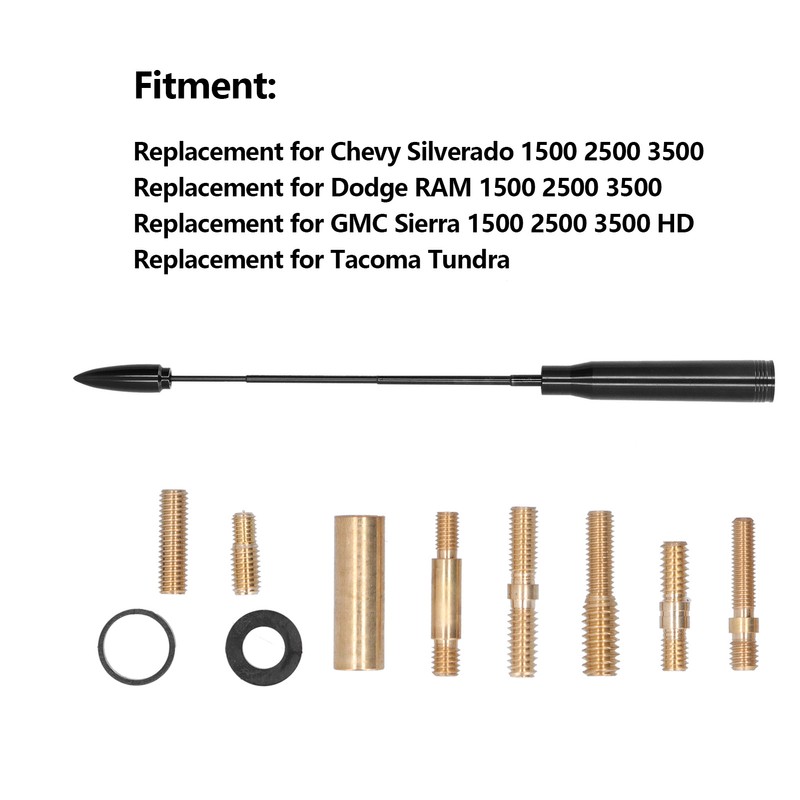 Telescopic Short Antenna Enhance Signal Replacement for Chevy Silverado 1500