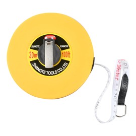 Fibreglass Measuring Ruler, Tape Measure 30 m, Fibreglass Measuring Ruler, Double-Sided, 30 m Fibreglass Measuring Tape, Long Tape Roll Measuring Tools, for Construction Masonry, Carpentry