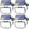 Peasur 4 Pack Solar Motion Lights Outdoor, 318 LED Solar