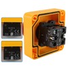 Baomain Red Sign Emergency Stop Switch Push Button Weatherproof Push