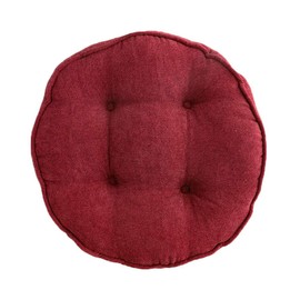 Vctops - Almohadillas suaves para sillas de 45,72 cm de diámetro, muy cómodas, gruesas, de color sólido, para cocina, comedor, sillas de oficina (rojo, 45,72 x 45,72 cm)