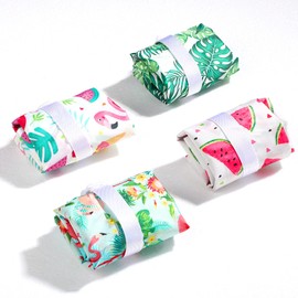 Frienda 4 bolsas impermeables reutilizables lavables, para pañales húmedos sellados con asa para viajes, playa, trajes de baño húmedos, pañales, ropa de gimnasio sucio y artículos de cambiador, 12 x 14 pulgadas (Hawaii)