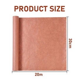 YSOOUA Butcher Paper for Smoking Meat Pink Butcher Paper Roll Butcher Paper BBQ 30 cm x 20 m Kraft Paper Roll for Grill Smoker Fish Meat BBQ Butcher Paper Grill Paper