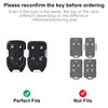 Seedwee for Chevy 5 Button key fob cover, Soft TPU
