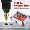 Witwocky Step Drill Bits, 6PCS (50 Sizes) HSS Step Unibit