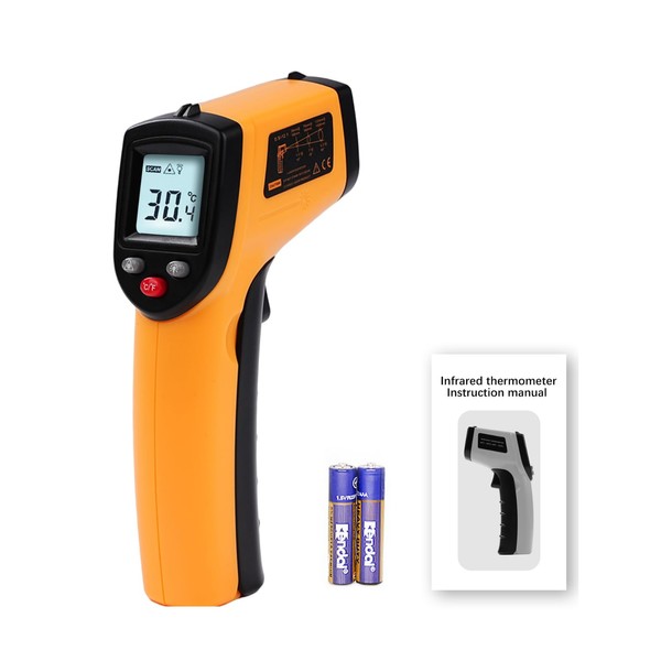 DEWIN Infrared Thermometer -50°C~400°C Real Time Temperature Display Suitable for