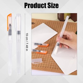 6pcs Envelope Moisteners with Nylon Brush Head, Pencil Style Stamp & Letter Sealer Envelope Wetter Envelope Licker Tool for Office Classroom