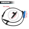 A ABSOPRO ABS Wheel Speed Sensor 34526756384 Black Pack of