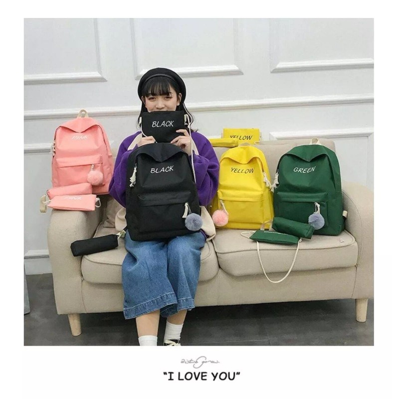 BOSSCO Mochila Escolar Y Moderno De Bolsas De Viaje 3piezas