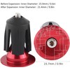 2Pcs Black-Red Bicycle Bar End Plugs, Bike Handlebar End Caps