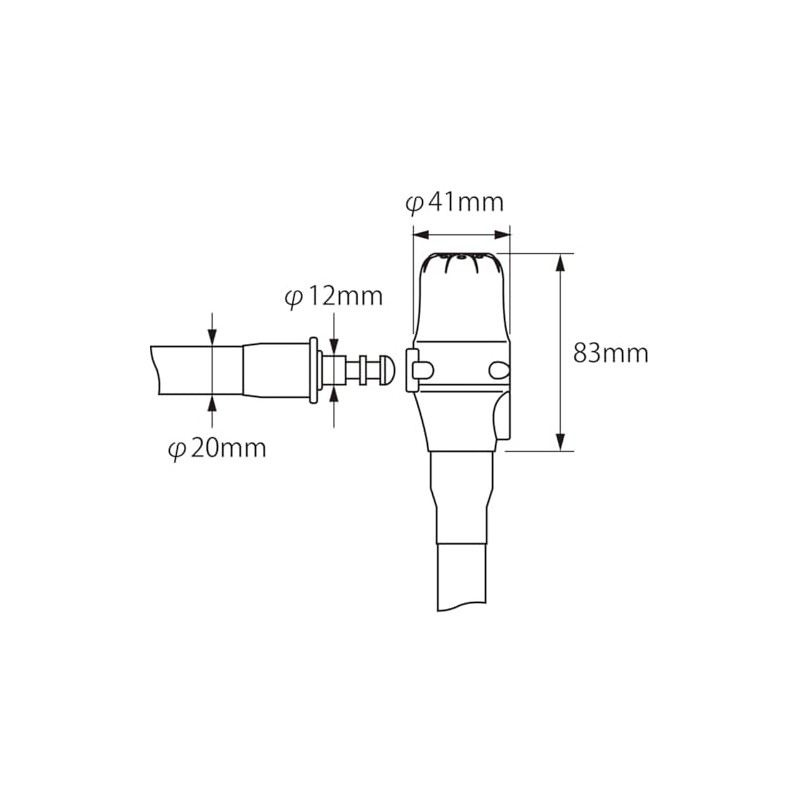 Komine LK-123 Motorcycle Alarm Wire Lock