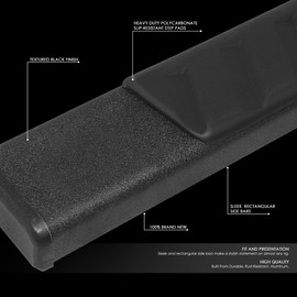 Auto Dynasty Flat Running Boards Compatible with 2004-2014 Ford F150 SuperCrew Cab, Stainless Steel Side Step Rail Nerf Bars, 5" Step Bars, Black Powdercoated