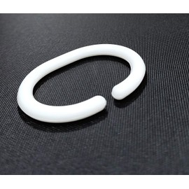 FAPBADRI Shower Curtain Rings, Material - Plastic, 36 Pieces