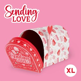 Legami Love Mailbox Gift Box FSC Certified Paper Love Letters Extra Large 12.1 x 13.3 x 22.2 cm