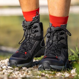 Alpina Tracker Mid GTX Performance Boots - Waterproof Leather & Textile Upper, Breathable Lining with Vibram Sole,Size:US 9.5,Size:EU 43