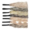 iwobi 7 Pcs Lace Hair Bands Stretch Headband Hollow Design