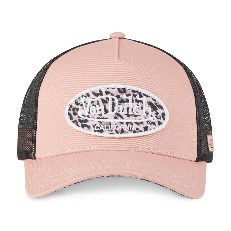 Von Dutch Men's & Women's Adjustable Cap, Leopard Trucker Cap,