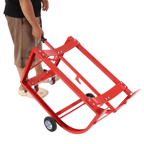 PSUFURV 55 Gallon Drum Stand, Drum Rack with Barrier Wheel